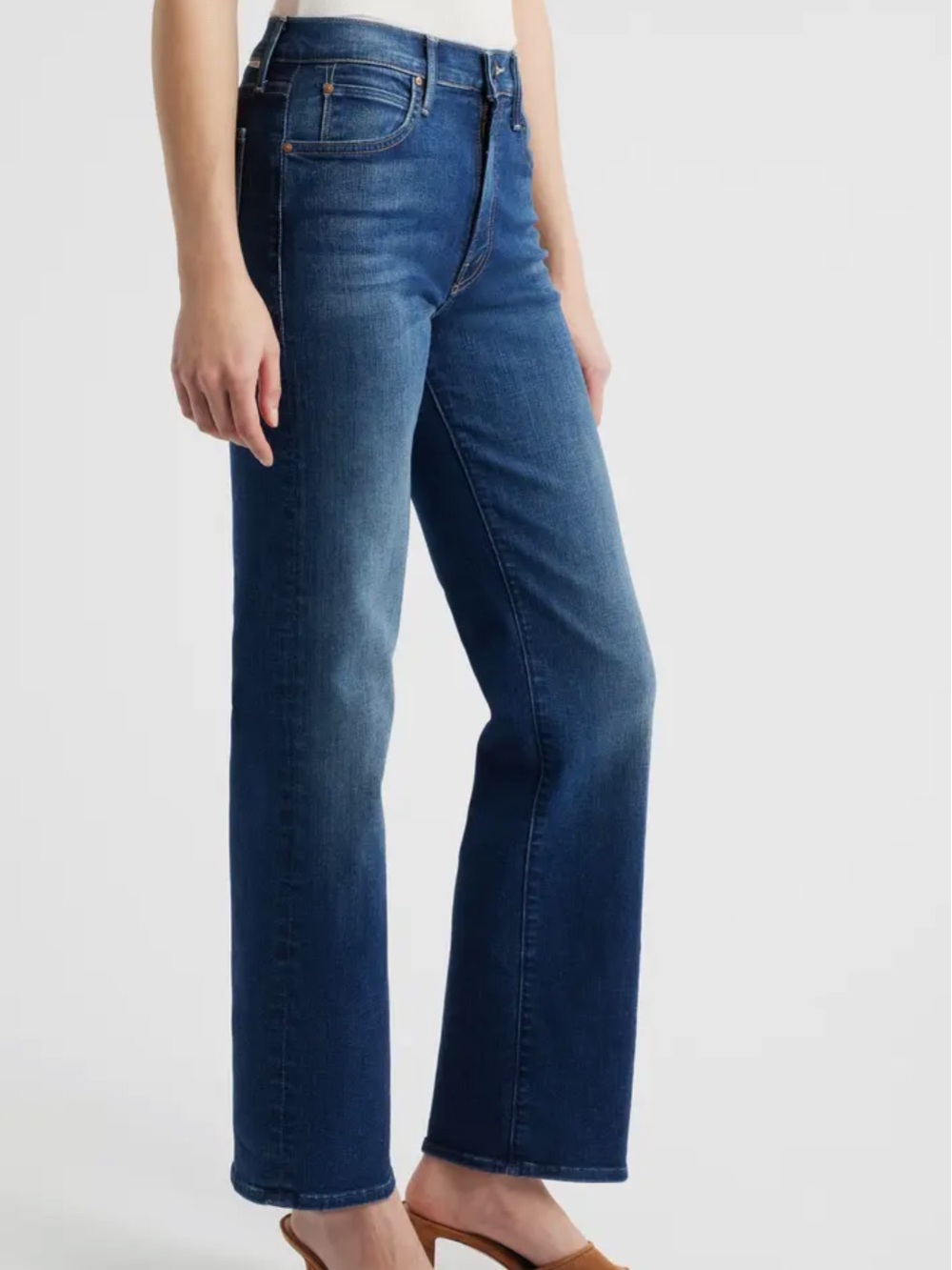 Mother Lil Kick It High Waist Straight Leg Size 26P